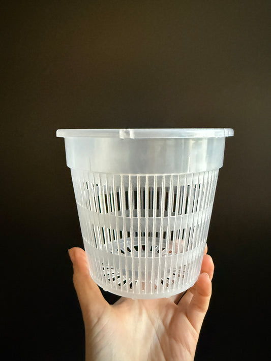 Pflanztopf transparent - Klarsichttopf - 14cm